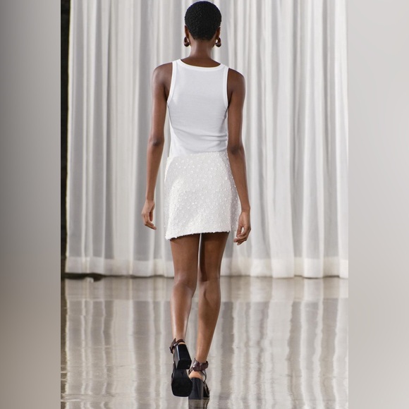 SEQUIN MINI SKIRT ZW COLLECTION - Picture 5 of 7